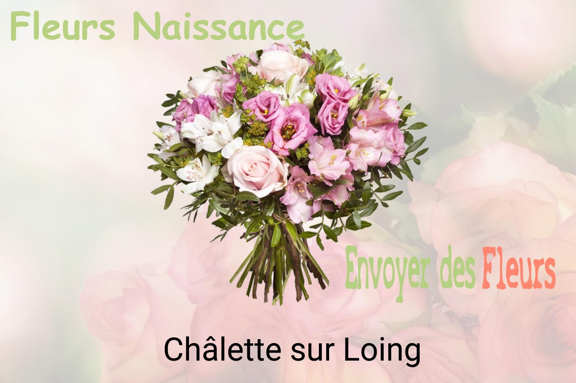 Bouquet de fleurs de naissance livré à Châlette-sur-Loing