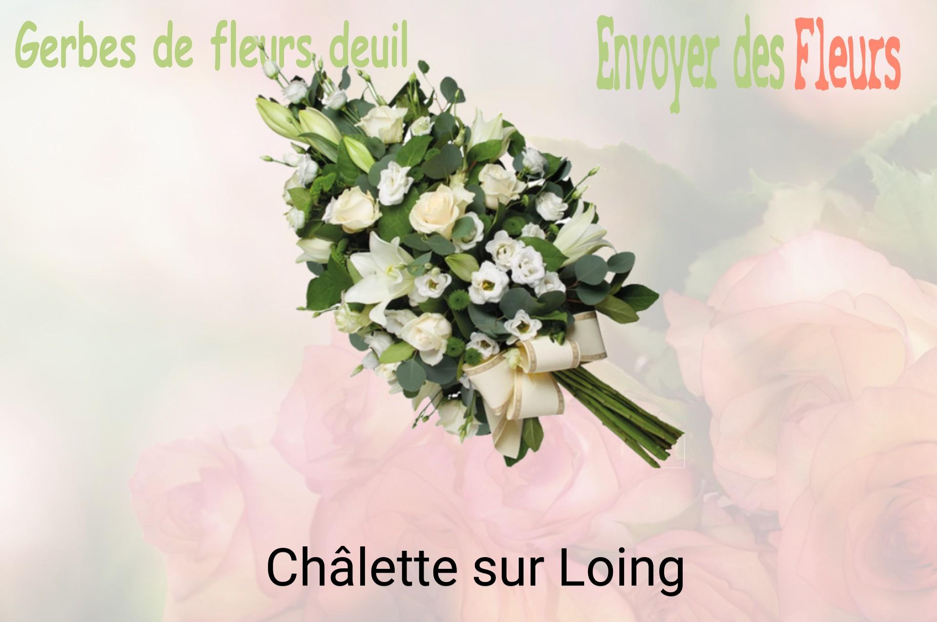 Gerbe de fleurs de deuil livrée à Châlette-sur-Loing
